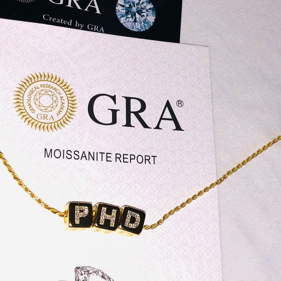 VVS gra certified diamond moisannitte pendant for Doctors, passes diamond test - Picture 7 of 9